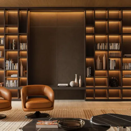 Libreria a muro 505 UP SYSTEM 02 di Molteni & C