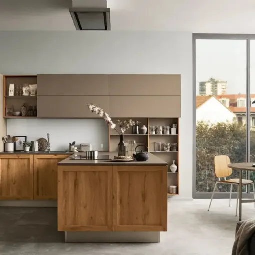  Cucina Milano Rovere e Marrone di Veneta Cucine
