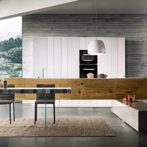  Cucina Design lineare 36e8 Wildwood 02 di Lago