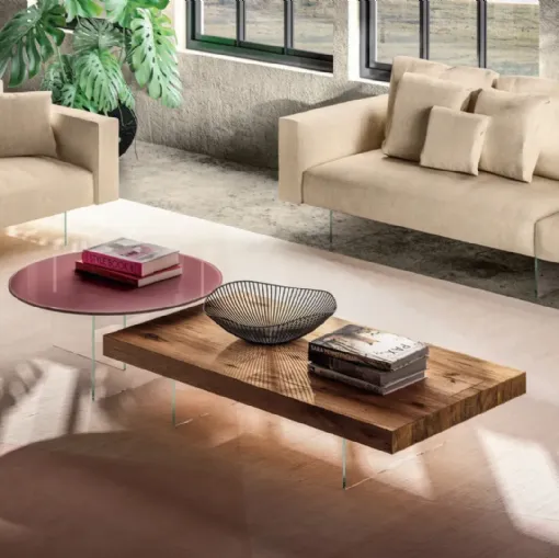  Tavolino Air in legno di Rovere di Lago