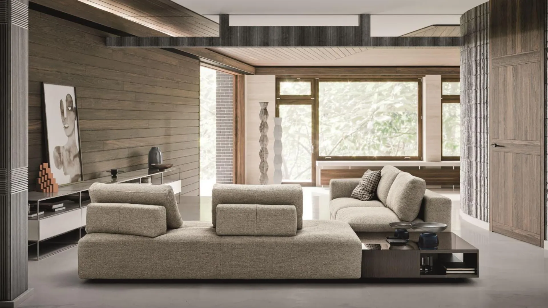 Un sistema divano ampiamente versatile