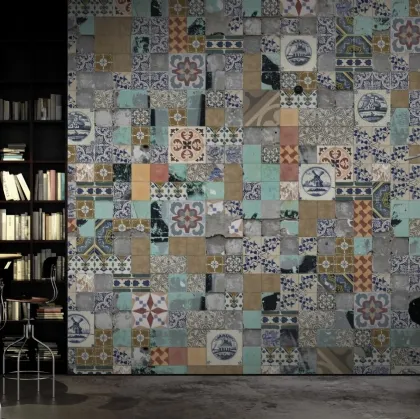 Carta da parati Tiled Up di Glamora