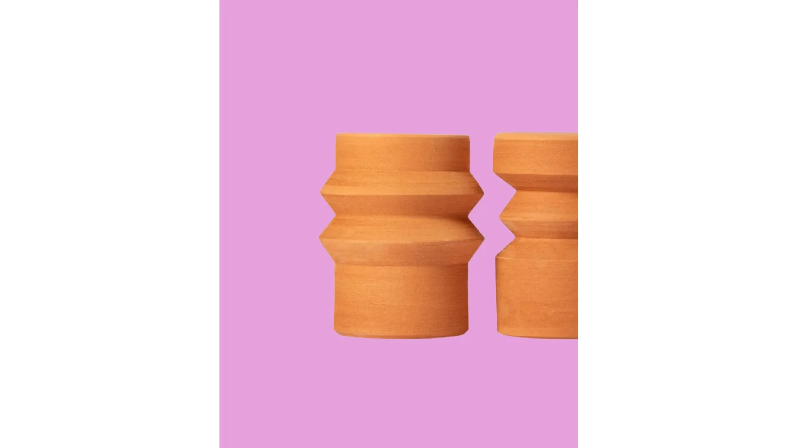 Tavolini in terracotta Mila e Milo di Miniforms