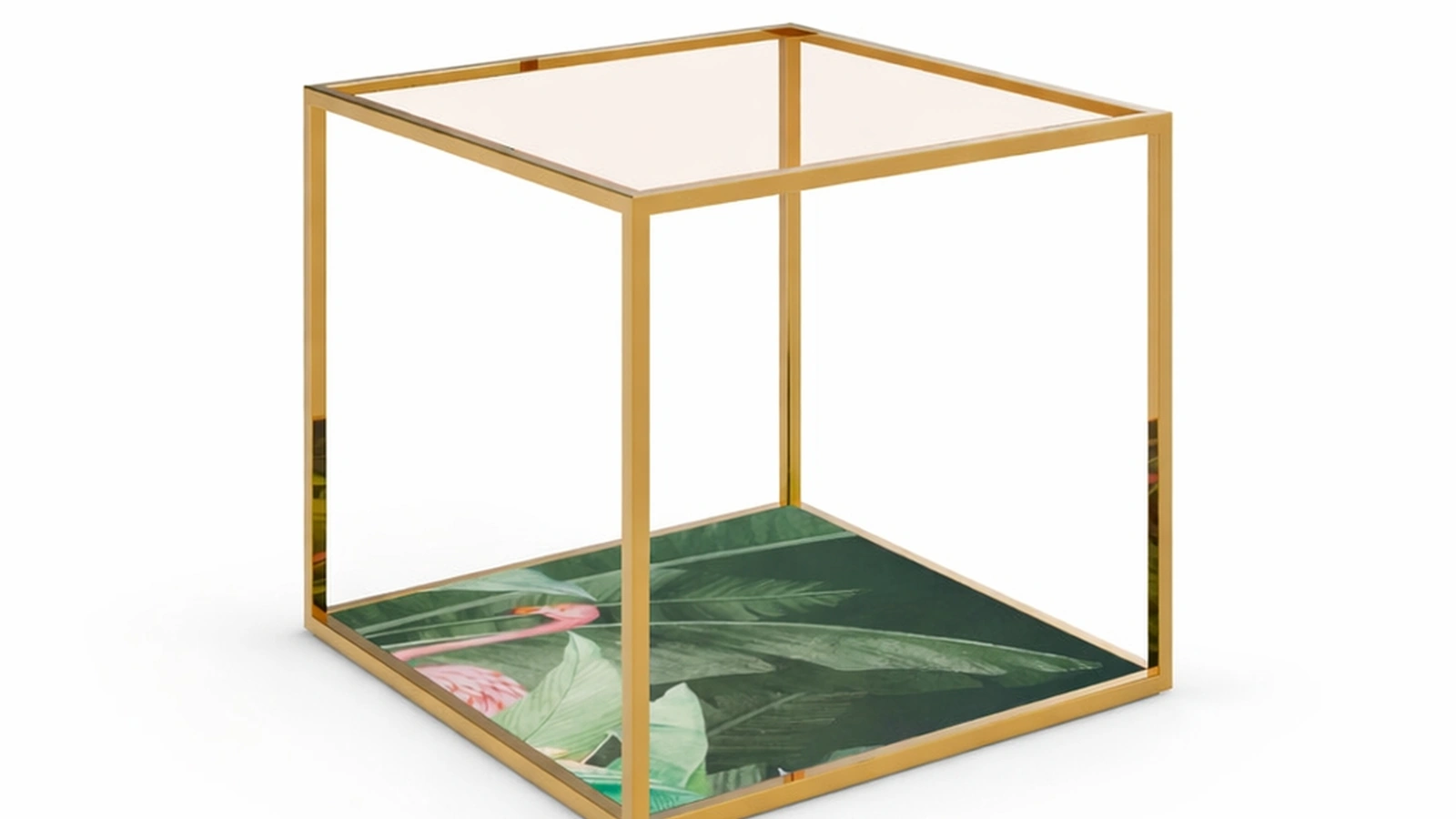 Tavolino Wire Glass di Migliorino