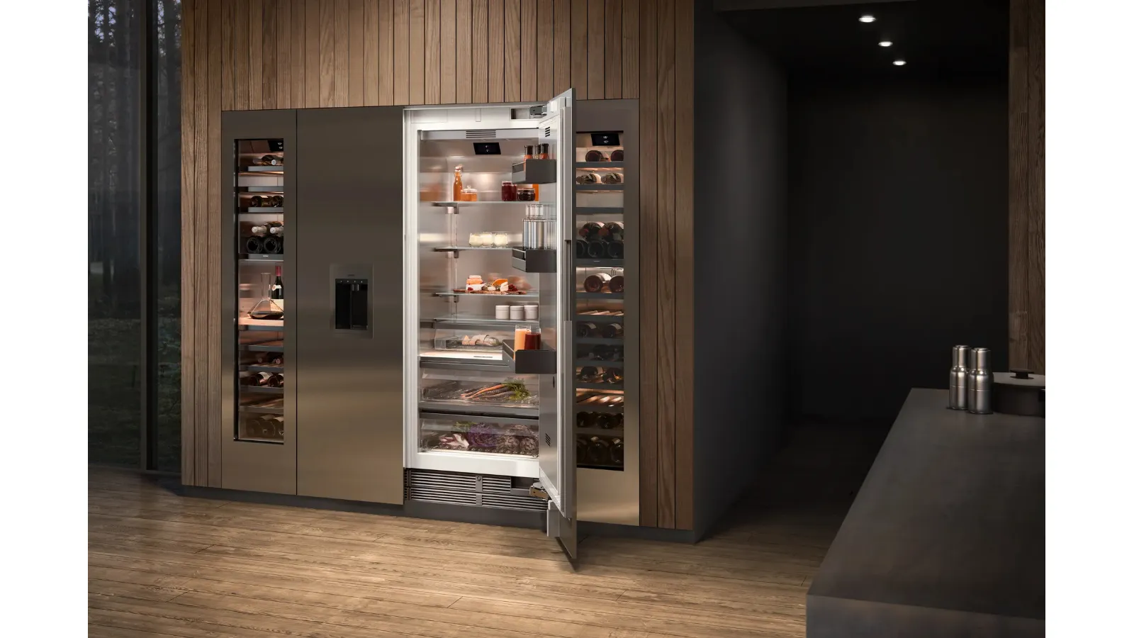 Frigorifero S400 RC492305 e Cantina Vino RW414364 di Gaggenau