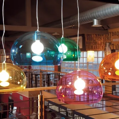 Lampada a sospensione in Pmma Big Fl/y di Kartell