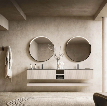 Mobile da Bagno sospeso Absolute 40 in laccato opaco di Arbi