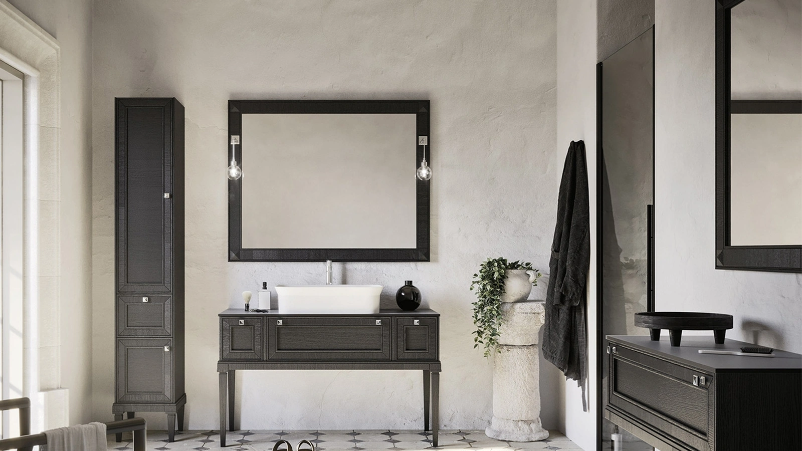 Mobile da Bagno a terra Augusto 03 in legno di Arbi