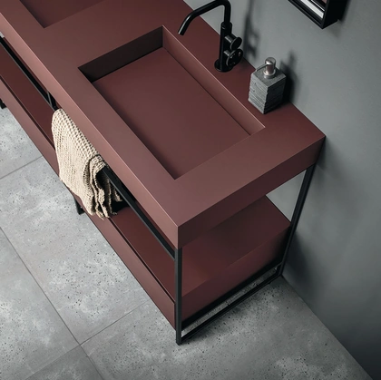 Mobile da Bagno a terra Code 04A in laccato di Arbi