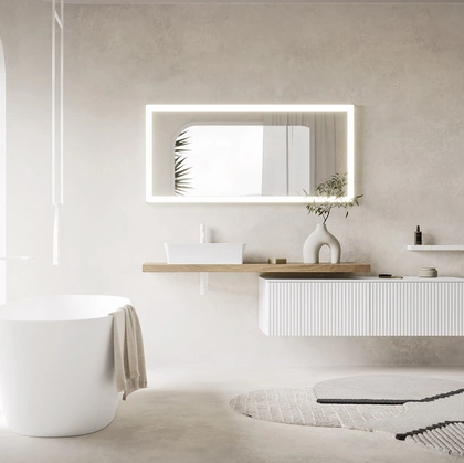 Mobile da Bagno sospeso Code Wave 08 in laccato di Arbi