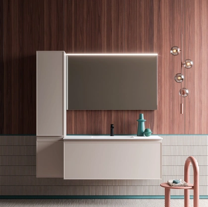 Mobile da Bagno sospeso Decor 04 in laccato di Arbi