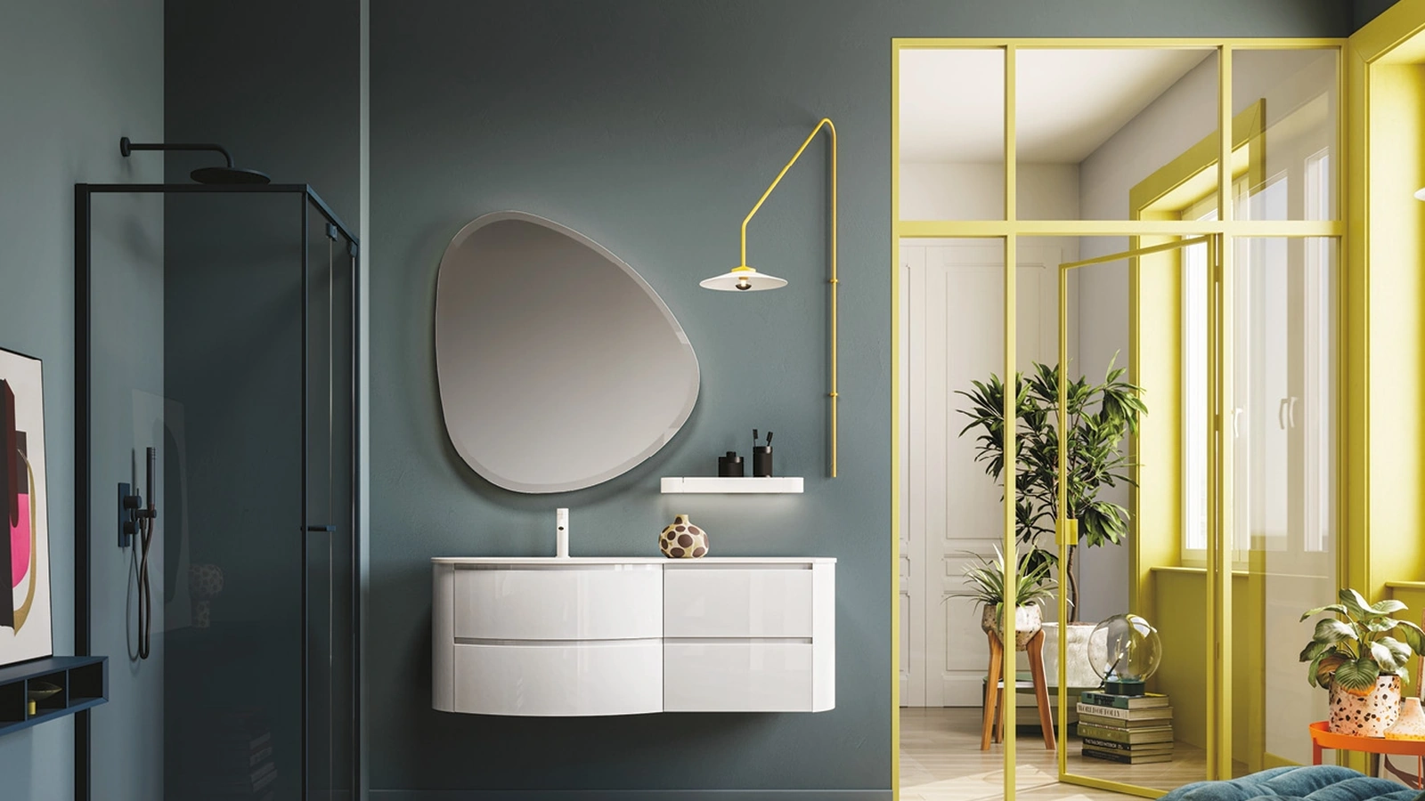 Mobile da Bagno sospeso Fusion 44 di Arbi