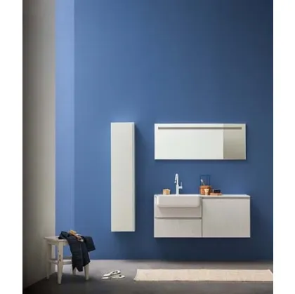 Mobile da bagno sospeso in melaminico Lapis 08 di Birex