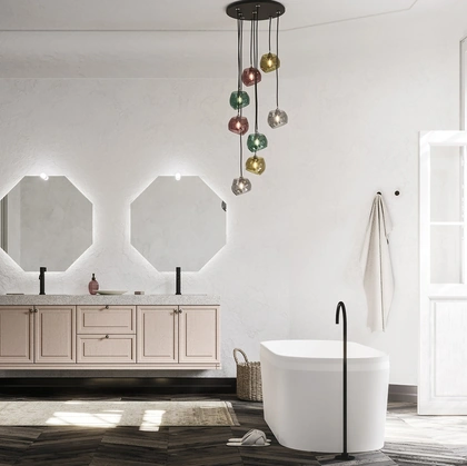 Mobile da Bagno sospeso Maison 06 in legno di Arbi