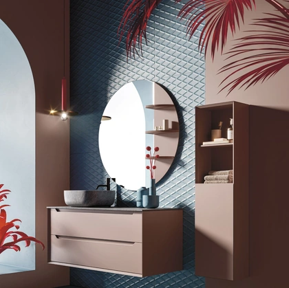 Mobile da Bagno sospeso Master 05 in laccato di Arbi