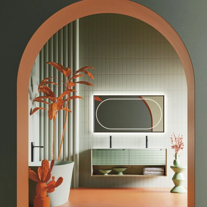 Mobile da Bagno sospeso Master 06 in laccato di Arbi