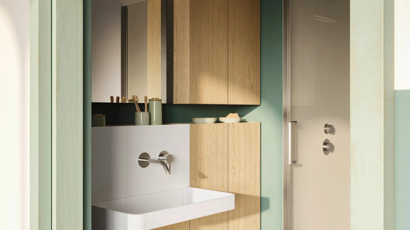 Mobile da Bagno salvaspazio Over 07 in Rovere di Arbi