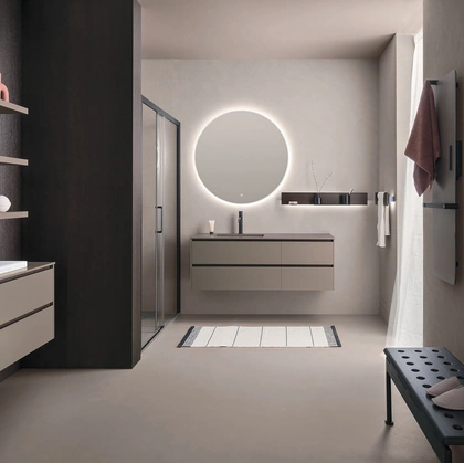 Mobile da Bagno sospeso Sky Gola 03 in laccato di Arbi