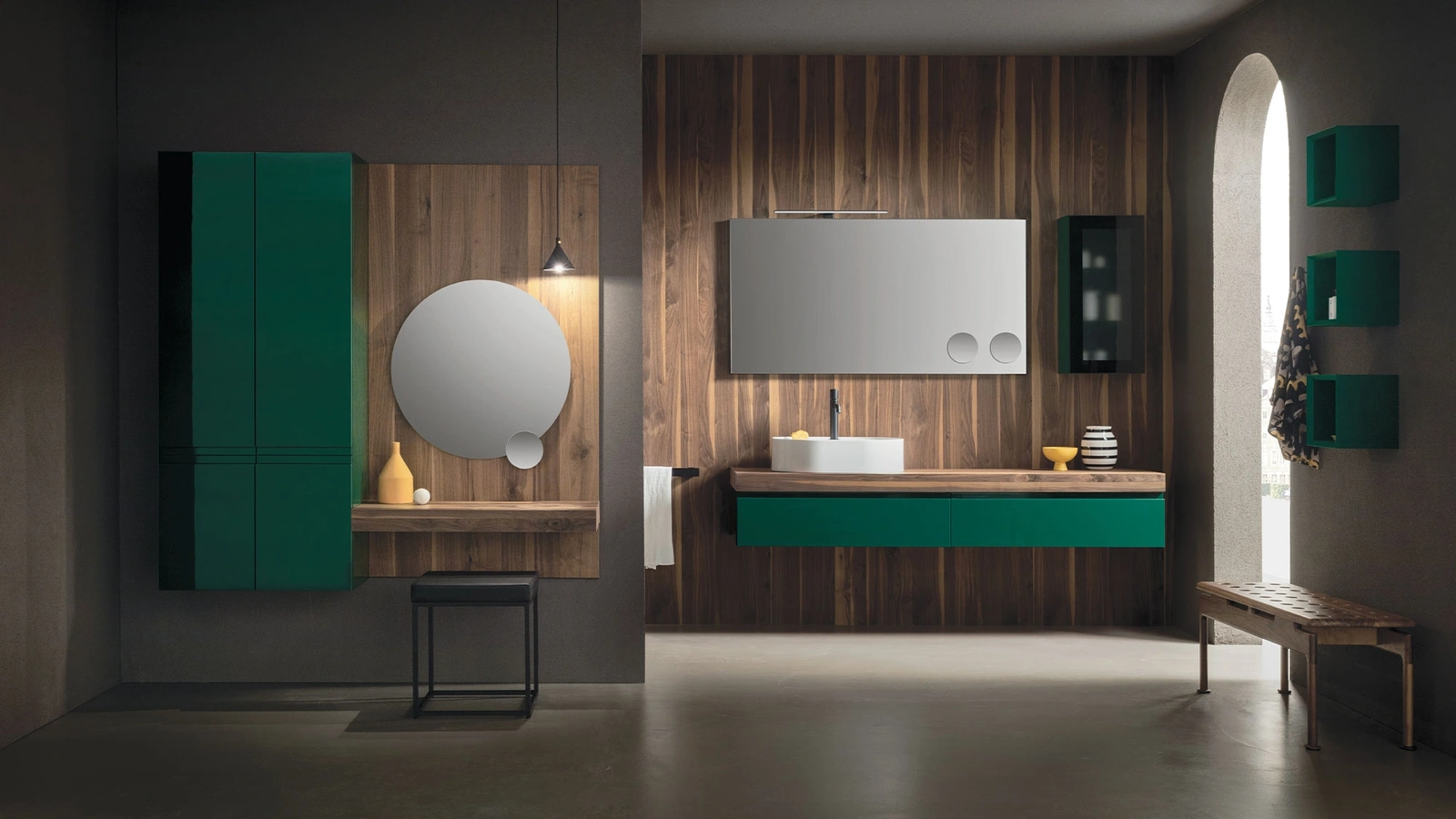 Mobile da Bagno sospeso Street 01 in laccato di Arbi