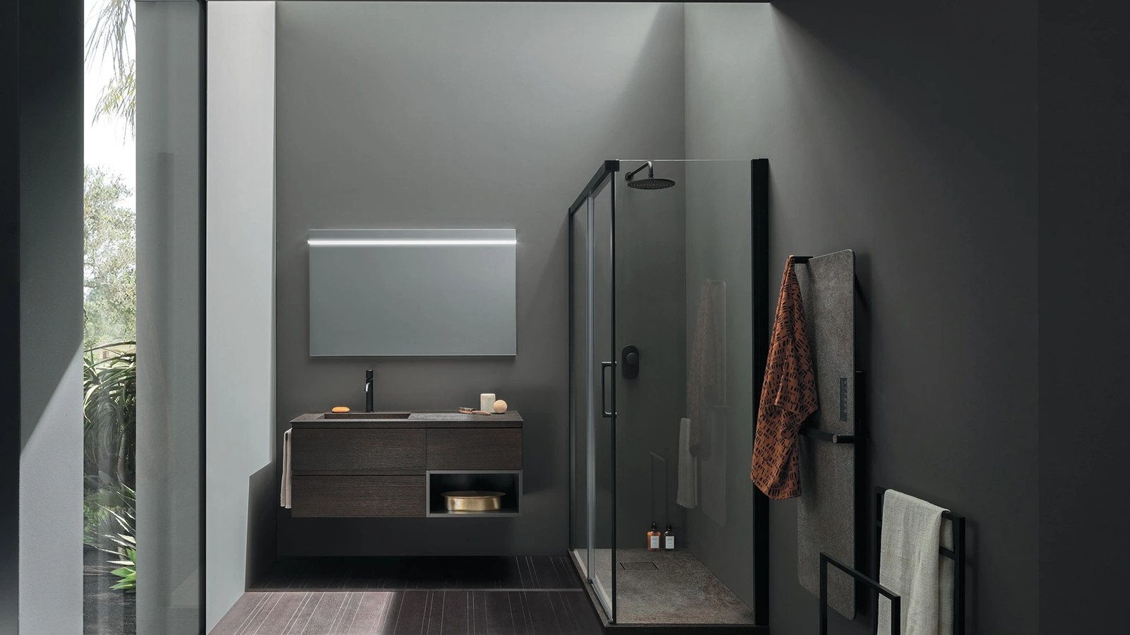 Mobile da Bagno sospeso Street 06 in legno di Arbi