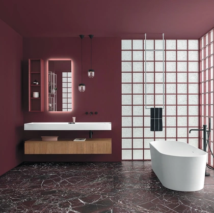 Mobile da Bagno sospeso Street 08 in legno di Arbi