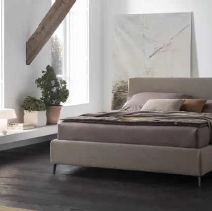 Letto in tessuto con box contenitore Benny di V&Nice