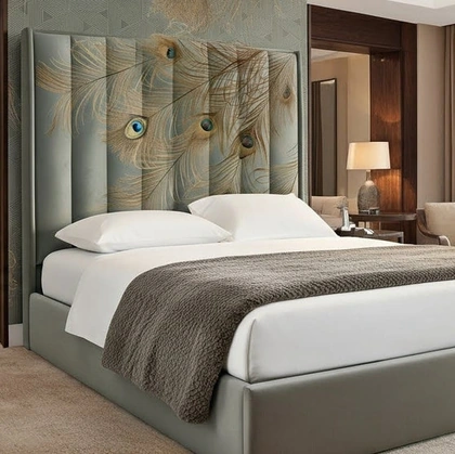 Letto in tessuto Diamond di Migliorino