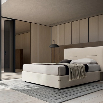Letto Horizon in tessuto imbottito di Ennerev