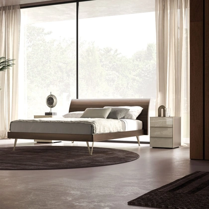 Letto Loge Night 34 in materico Cotto di Orme