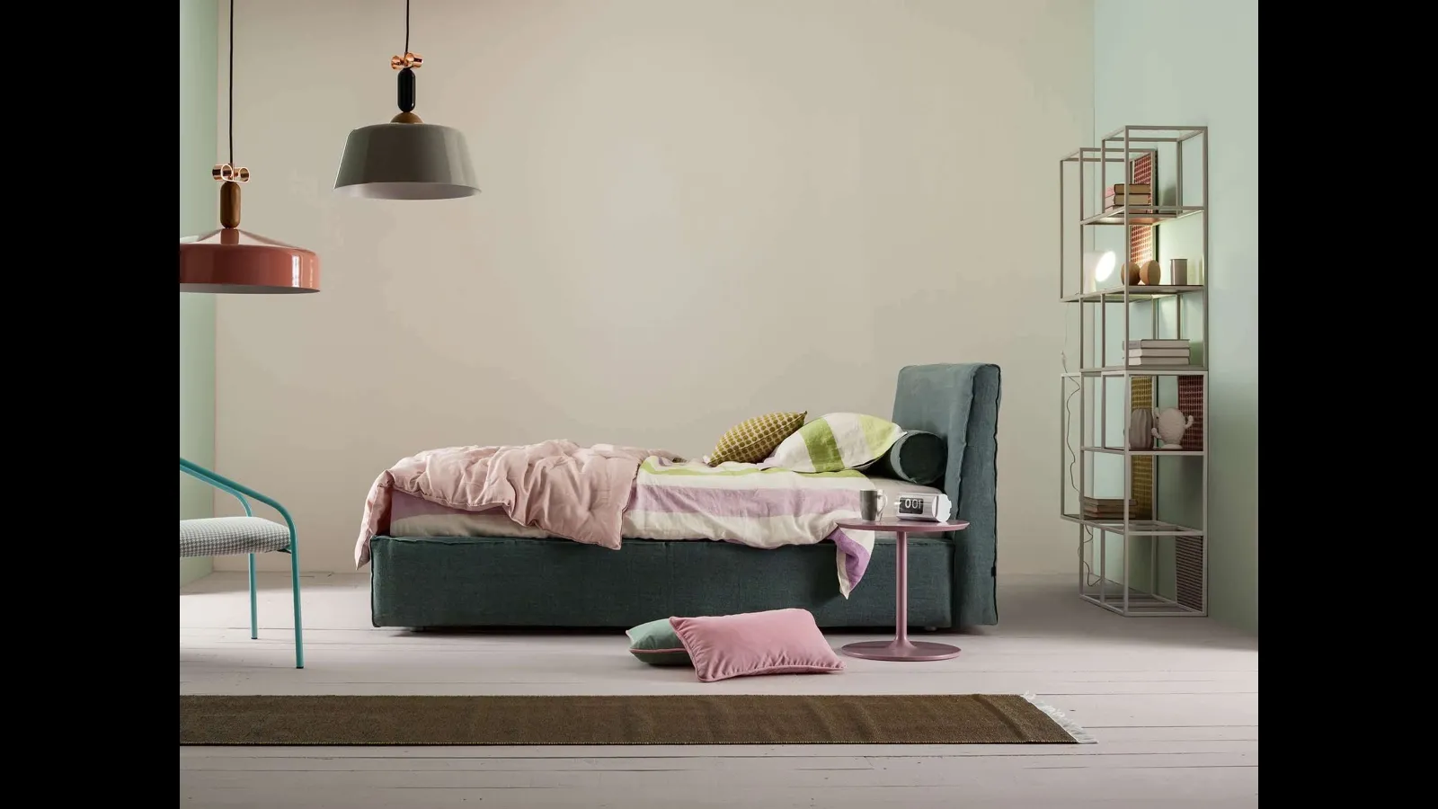 Letto singolo con box contenitore Ada di Twils