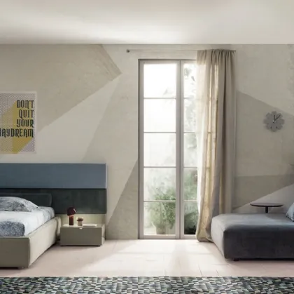 Letto Singolo in tessuto Boiserie Set di Twils