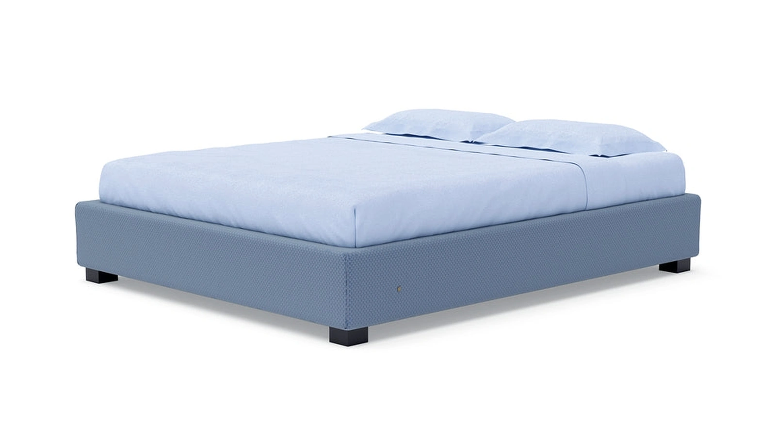 Letto sommier in tessuto con box contenitore Toscano di Migliorino