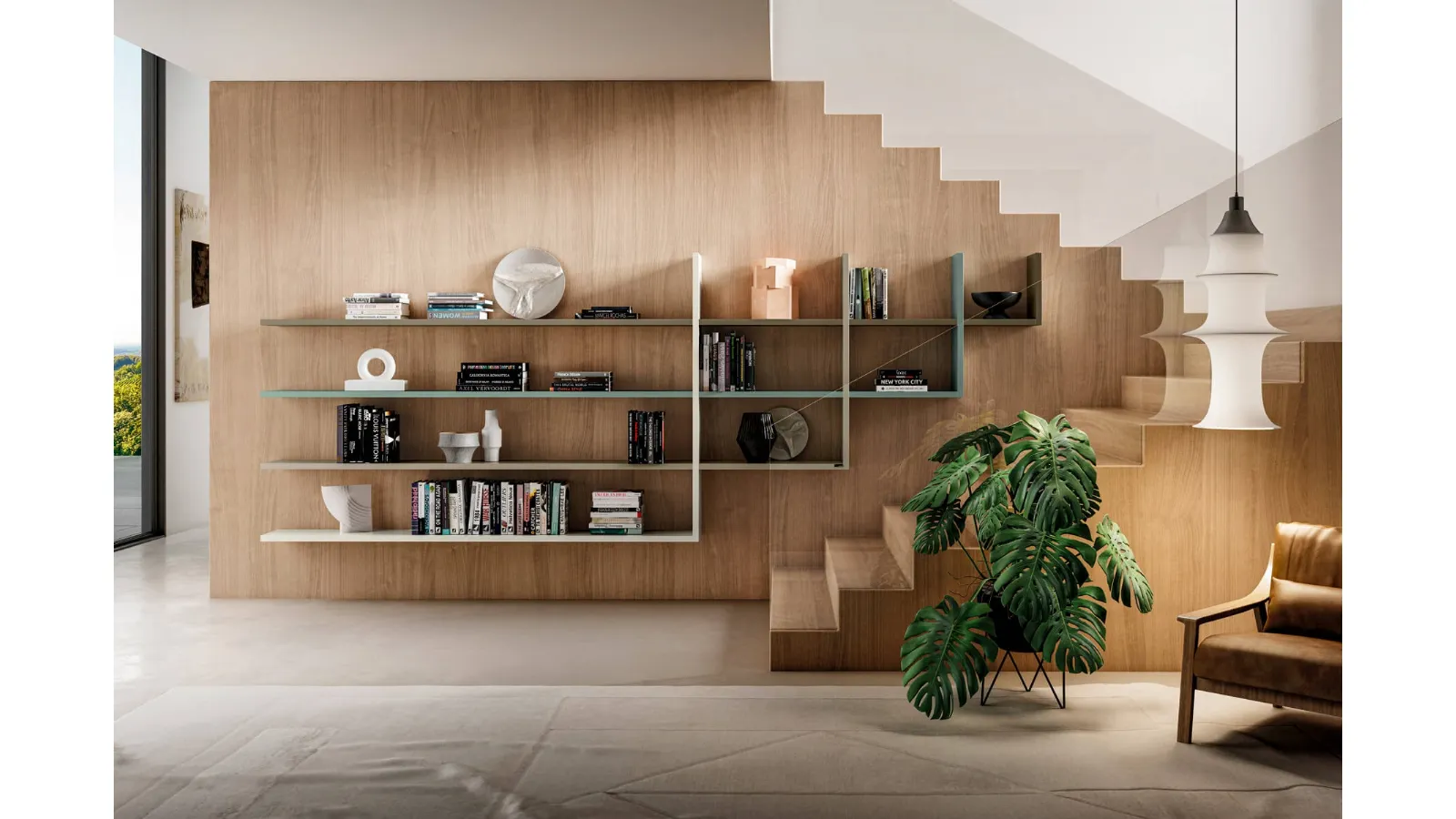 Libreria LagoLinea modulare Sospesa di Lago