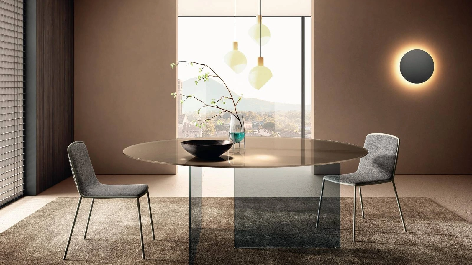 Sedia Pletra 2536 in tessuto di Lago