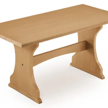 Tavolo Fratino Classico in legno impiallacciato di Veneta Cucine