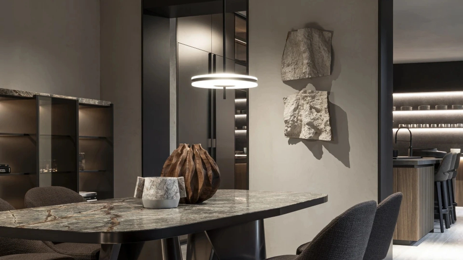 Tavolo Lise con top in marmo di Molteni & C