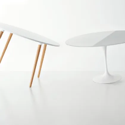 Tavolo Shangai con top in laminato e base in Faggio di Veneta Cucine