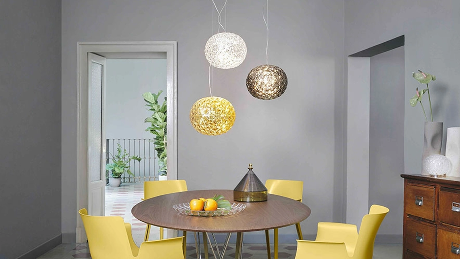 Tavolo Viscount of Wood Tondo di Kartell