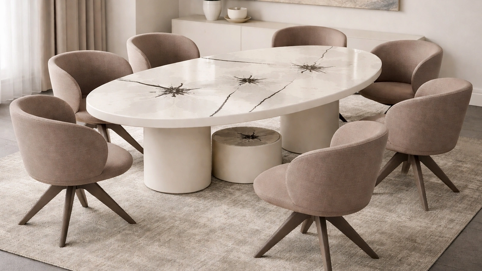 Tavolo Zahir Oval XL Glad di Migliorino