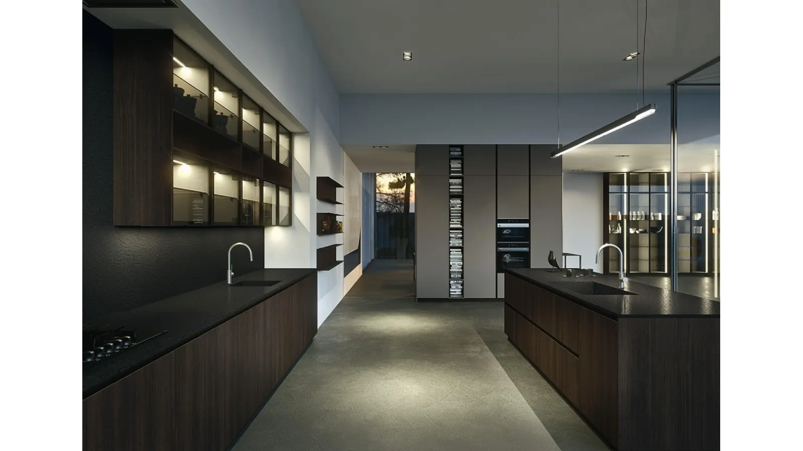 Cucina Design con isola Ak Project 12 di Arrital