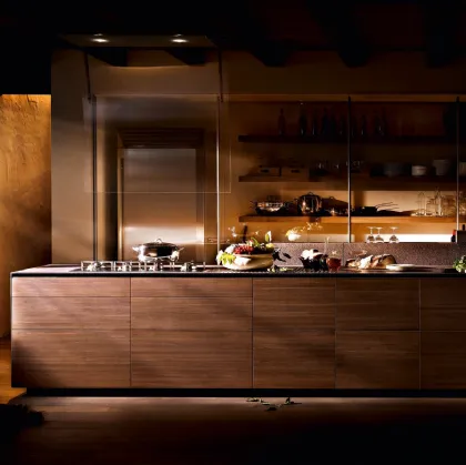 Cucina Design in linea Artematica Noce Tattile di Valcucine