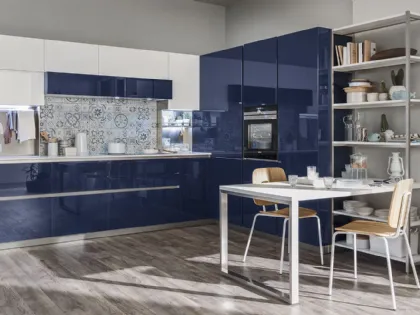 Lounge angolare Blu Navy