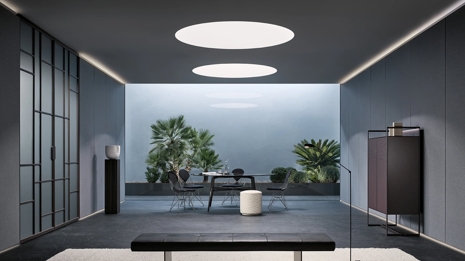 Porta per interni Air Legno e Vetro di Rimadesio