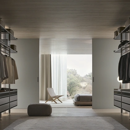 Porta per interni Graphis Plus in laccato opaco di Rimadesio