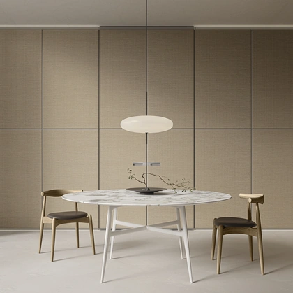 Porta per interni complanare Radius Rafia di Rimadesio