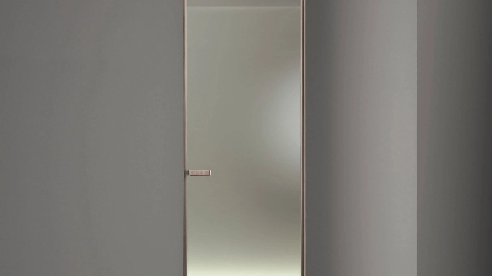 Porta a battente con chiusura magnetica per interni Vela di Rimadesio