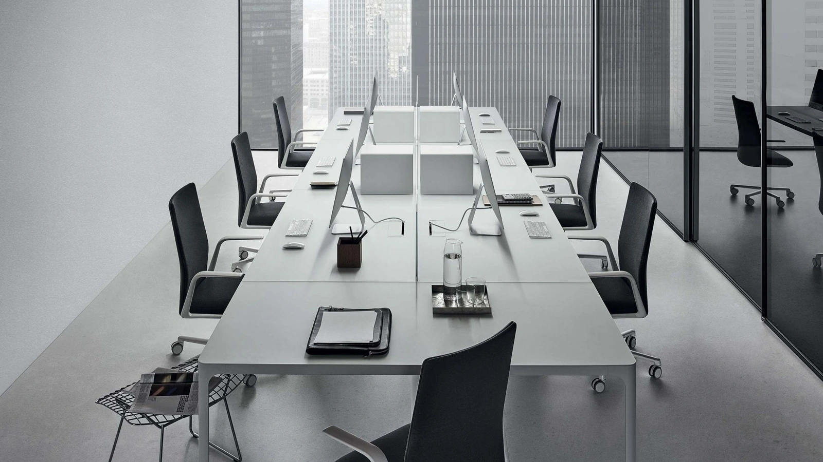 Scrivania Operativa Flat System di Rimadesio