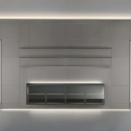 Parete divisoria Modulor Peltro di Rimadesio