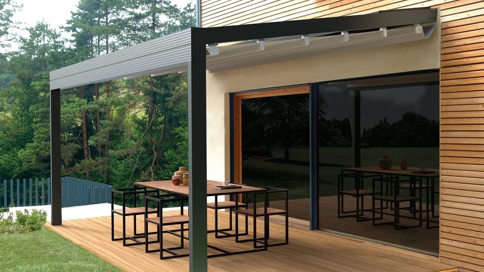 Pergola Quadra addossata di Gibus
